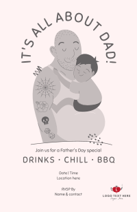 Cool Dad Celebration Invitation Image Preview