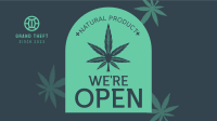 Open Medical Marijuana Facebook Event Cover Design