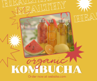 Healthy Kombucha Facebook Post Design
