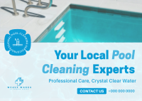 Local Pool Cleaners Postcard Image Preview