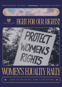 Modern Nostalgia Women's Rally Poster Preview