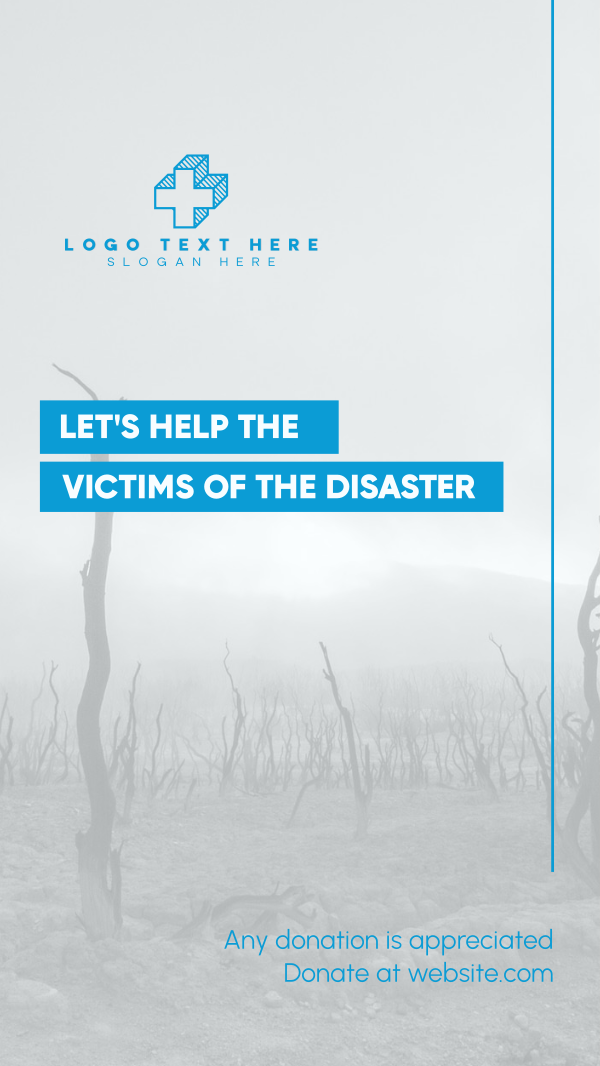Help Disaster Victims Facebook Story Design Image Preview