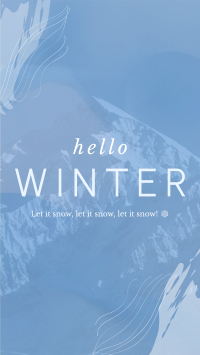 Winter Greeting Facebook Story Design