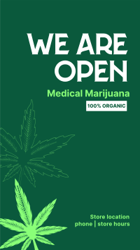 Order Organic Cannabis Instagram Reel Design