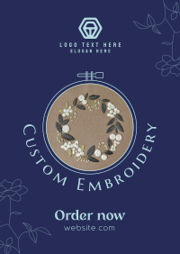 Custom Made Embroidery Poster Image Preview