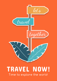 Travel Sticker Poster Design