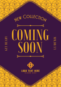 Art Deco Coming Soon Flyer Image Preview
