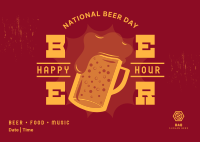Beer Badge Promo Postcard Image Preview