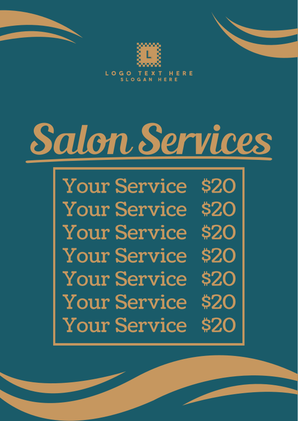 Salon Services Flyer Design Image Preview