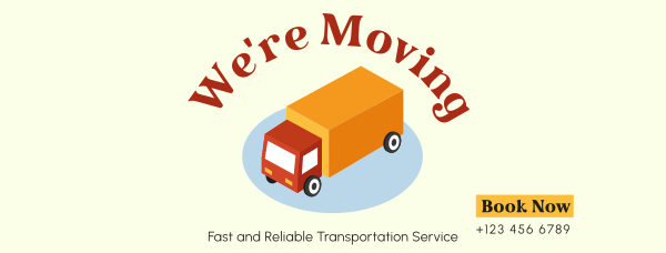 Truck Moving Services Facebook Cover Design Image Preview