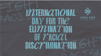 Stop Racial Discrimination Facebook Event Cover Design