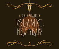 Celebrate Islamic New Year Facebook Post Design