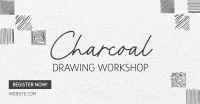 Charcoal Drawing Class Facebook Ad Design