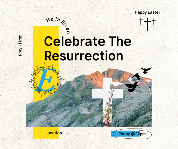 Easter Collage Facebook Post Design Image Preview