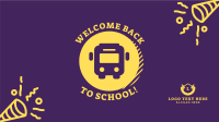 Welcome Back School Bus Facebook event cover Image Preview