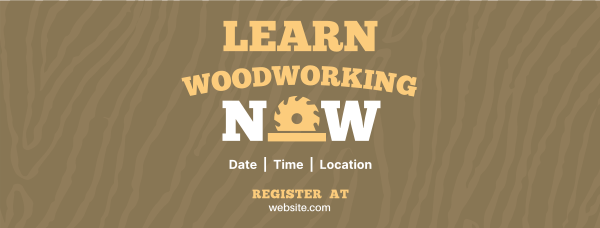 Woodworking Course Facebook Cover Design Image Preview
