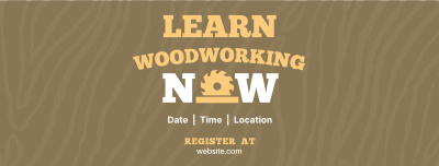 Woodworking Course Facebook cover Image Preview