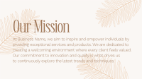 Minimalist Brand Mission Facebook Event Cover Design