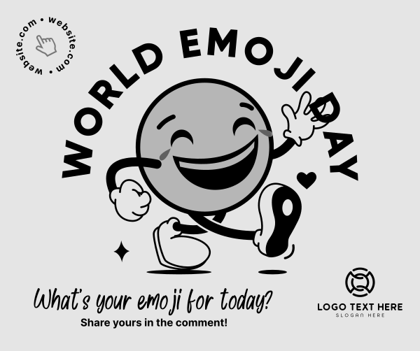 A Happy Emoji Facebook Post Design Image Preview