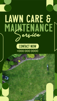 Lawn Care Services YouTube Short Design