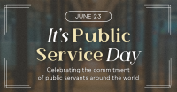 Celebrate Public Servants Facebook Ad Design