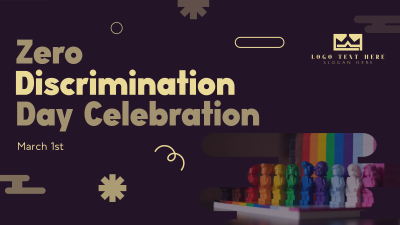 Playful Zero Discrimination Celebration Facebook event cover Image Preview