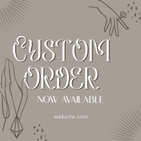 Order Custom Jewelry Instagram Post Design