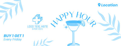 Tropical Cocktail Facebook cover Image Preview