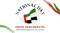 National UAE Flag Facebook Event Cover Design