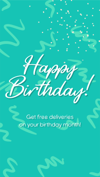 Doodly Birthday Promo Facebook Story Design