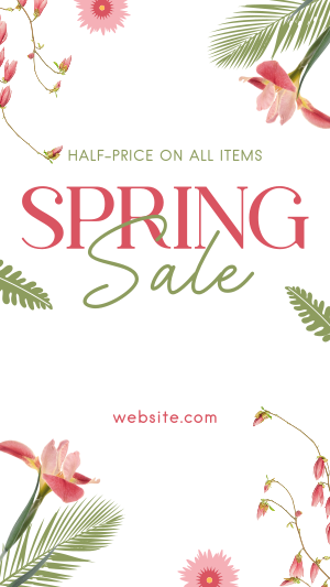 Sale of Spring Instagram story Image Preview