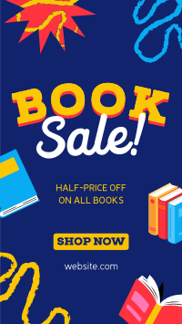 Big Book Sale Facebook Story Design