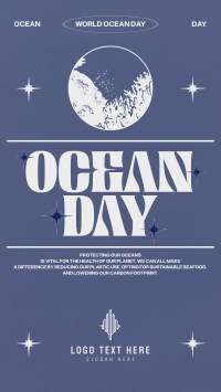 Retro Ocean Day YouTube short Image Preview