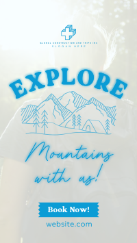 Explore Mountains TikTok Video Design