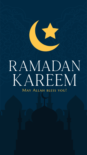 Blessed Ramadan Facebook story Image Preview