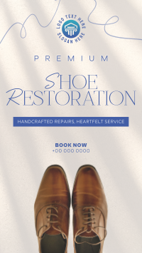 Elegant Shoe Repair Facebook Story Design