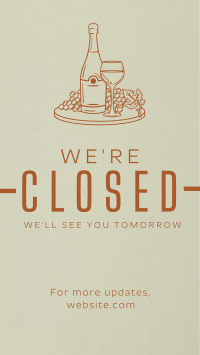 Minimalist Closed Restaurant YouTube Short Design
