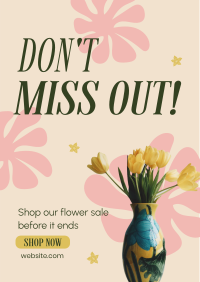Shop Flower Sale Flyer Design
