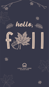 Hello Fall Greeting Instagram Story Design