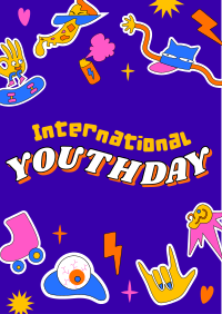 Youth Day Stickers Flyer Image Preview