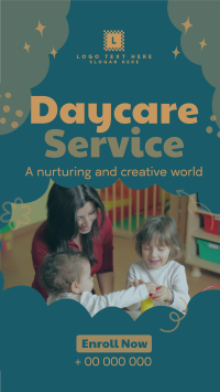 Cloudy Daycare Service YouTube short Image Preview