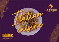 Taste Of Italy Postcard Design