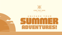 Minimalist Summer Adventure Facebook event cover Image Preview