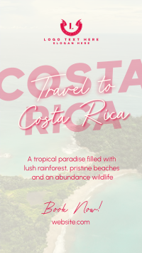 Travel To Costa Rica TikTok video Image Preview