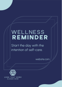 Wellness Self Reminder Flyer Design
