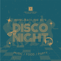 80s Disco Party Instagram post Image Preview