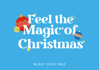 Magical Christmas Postcard Design