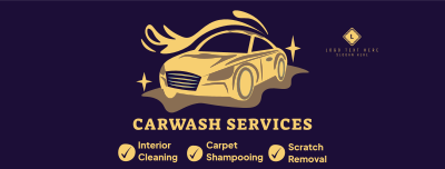 Carwash Services List Facebook cover Image Preview