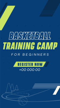 Basketball Training Camp Instagram story Image Preview