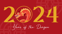 Dragon New Year Facebook Event Cover Design